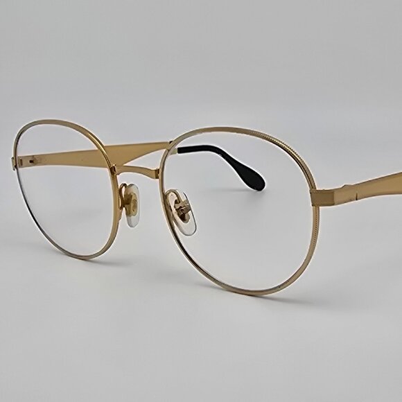 Ray-Ban RB6343 2860 Gold Phantos Round Eyeglasses Frame 47-19-140 - Picture 1 of 12